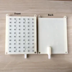 ABS 137mmx180mm Rectangular Shower intubation type interface Shower head  6 * 10 hole Top Spray Shower Head Accessories