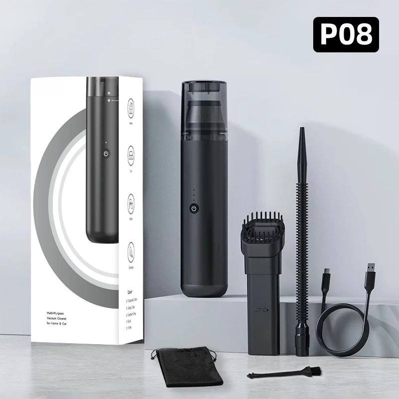 P08 Brushless Motor Wireless Car Vacuum Cleaner Factory Direct Sales New Wireless Car Portable Handheld (2 sets)