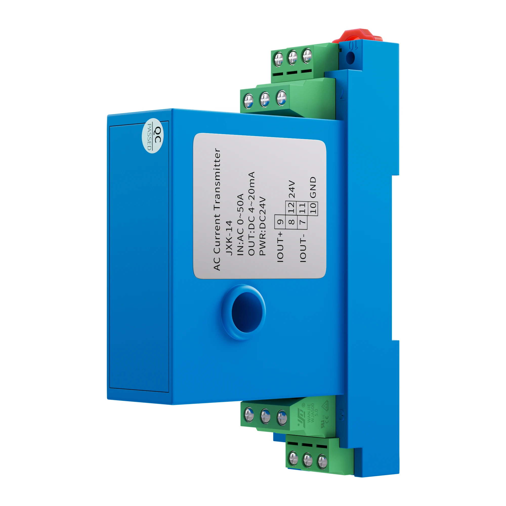 Hall Current Sensor 0-30A 0-50A 0-100A 0-150A AC Current Transducer 4-20mA 0-10V 0-5V RS485 AC DC Current Transmitter