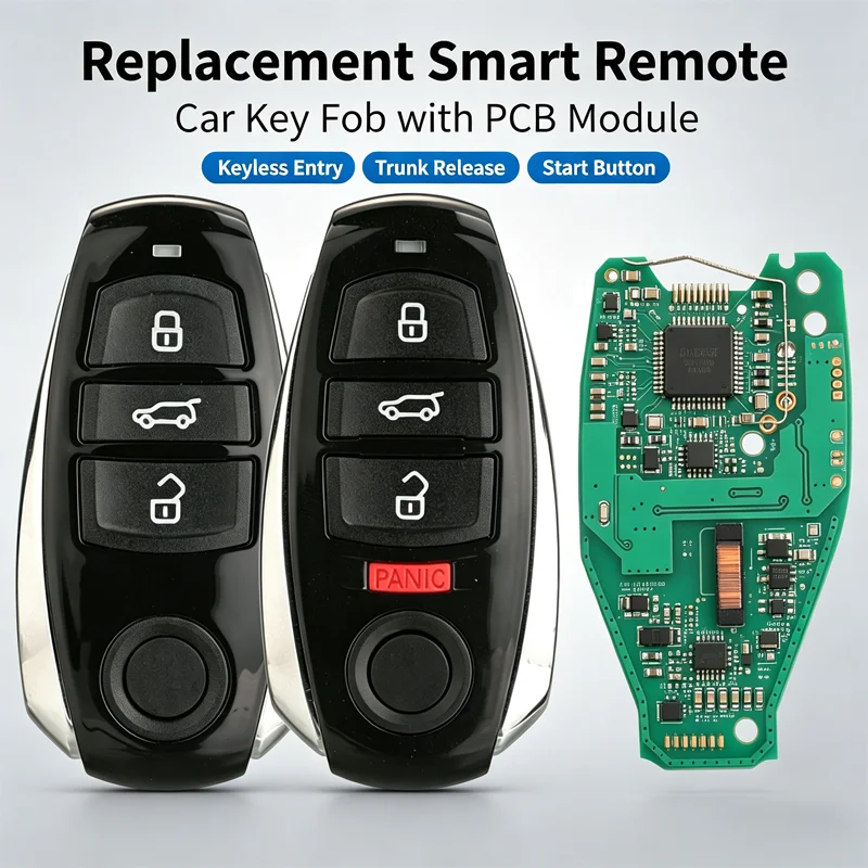 3/4 Button 315/433/868MHz PCF7945AC ID46 Chip Car Smart Remote Key For VW Volkswagen Touareg 2011 2012 2013 2014 2015 2016 2017