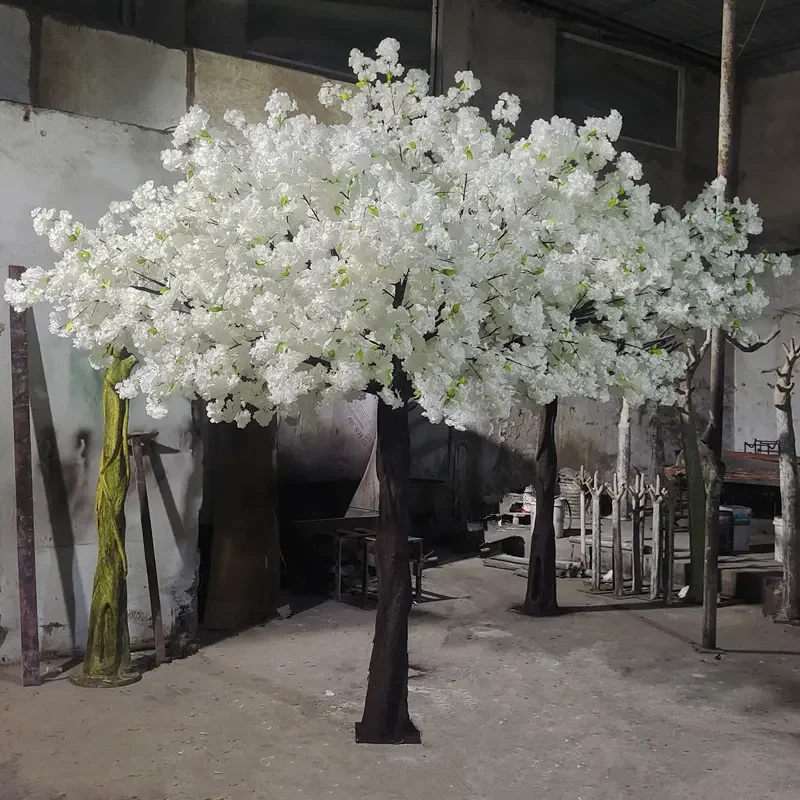 YRYHS5-Árbol de flores de cerezo Artificial, Arbol Rosa grande de 10 pies y 3m, 4m