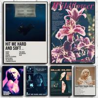 Painting Calligraphy Exhibition B-Billie Eilish Fashion poster photo oil painting canvas synthetic fiber for living dining room