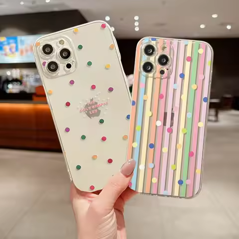 Phone Case for Samsung Galaxy S25 S24 Ultra S23 FE S20 S21 S22 Plus A54 5G A55 A35 A25 A16 A14 A15 A24 A34 Wave Point Soft Cover