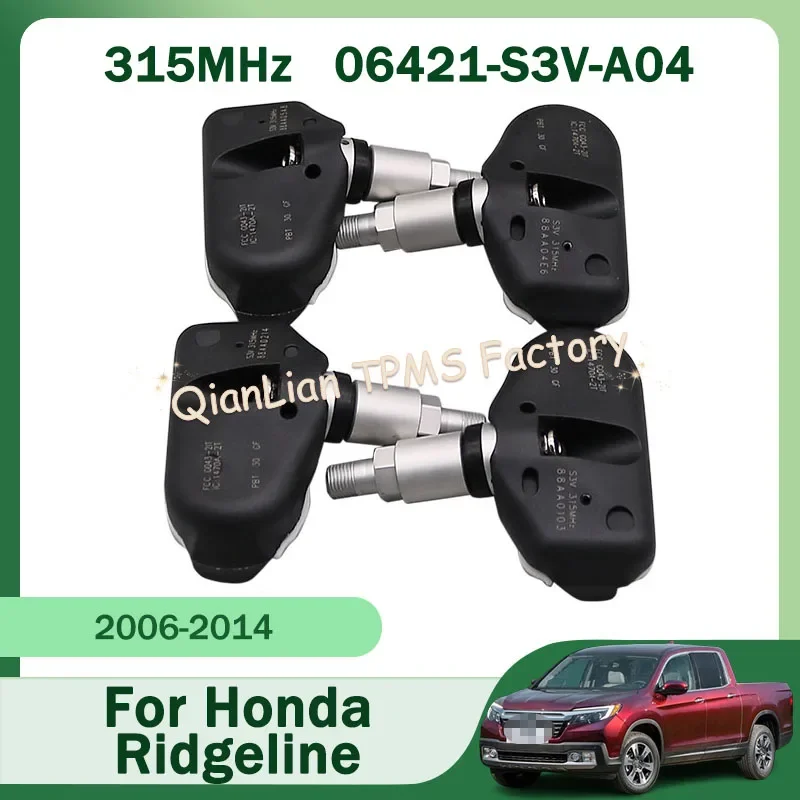 Sensor TPMS de 315MHz 06421-S3V-A04 06421-S3V-A01 para Honda Ridgeline Pilot Odyssey EXL-T, Piezas del Sistema de Monitoreo de Presión de Neumáticos
