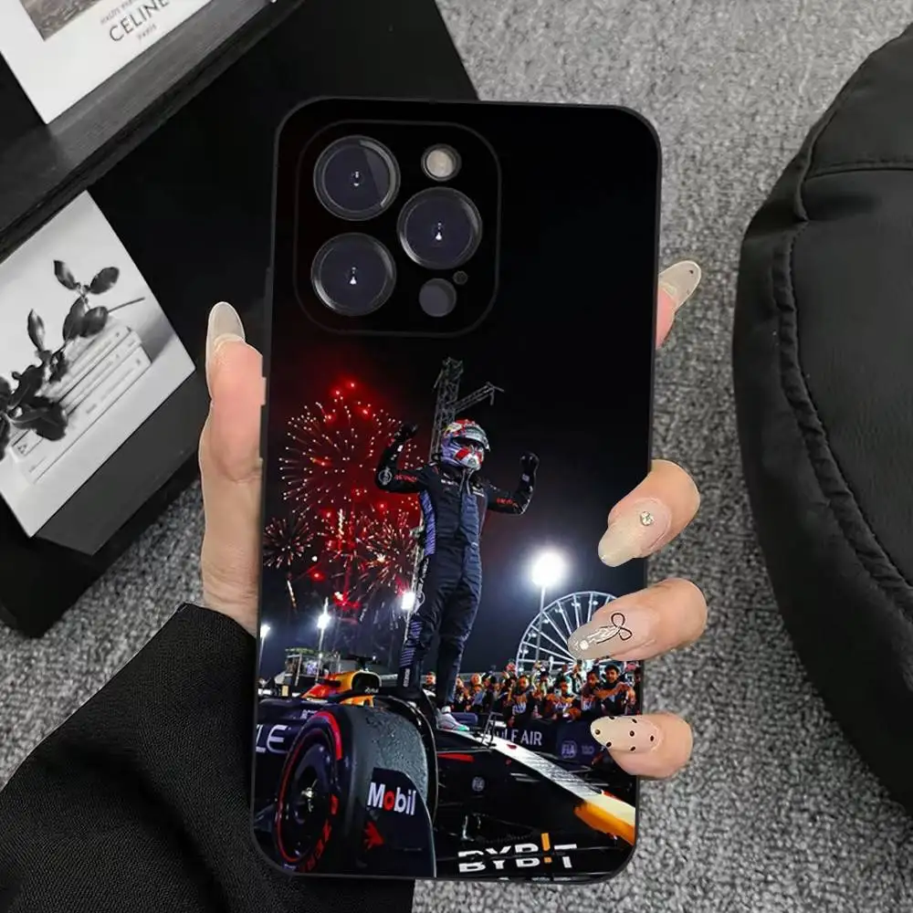 حافظة هاتف M-Max 33 V-Verstappen لهاتف iPhone 17,16,15,14,13,12,11,Plus,Pro Max,XS,X,XR,SE,Mini,8,7,غطاء أسود من السيليكون الناعم #4