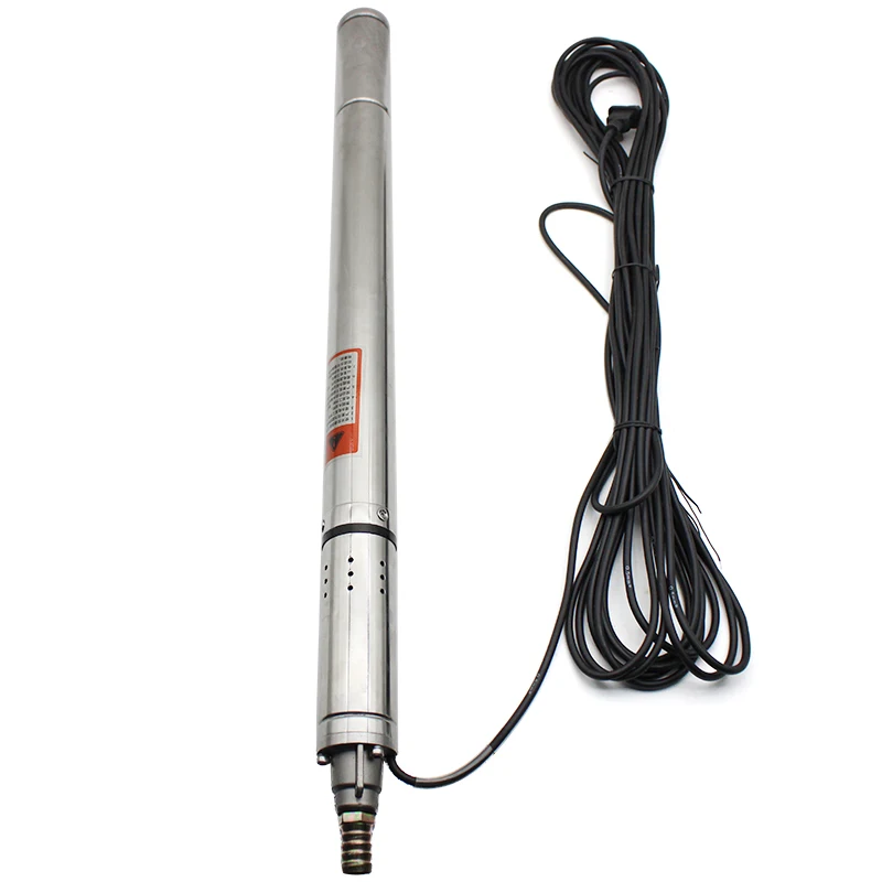 Bomba de poço submersível de 50mm de diâmetro com corpo de bomba de aço inoxidável 304 bomba submersível de poço profundo 1000L/h bomba de água de 2 polegadas
