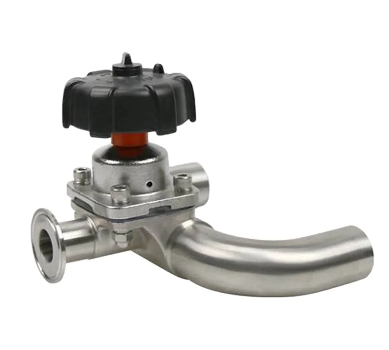 Stainless Steel High Quality U Shape Three Way Manual Control Diaphragm Valve