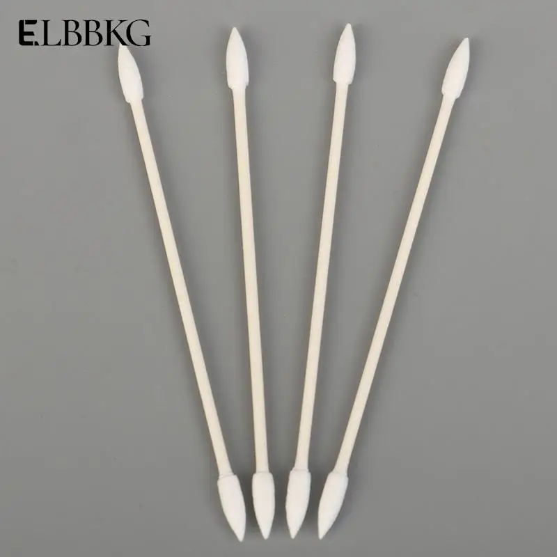 25pcs/bag Disposable Cotton Swab Cosmetics Permanent Makeup Health Medical Ear Jewelry Clean Sticks Buds Tip Cotton Head Swab