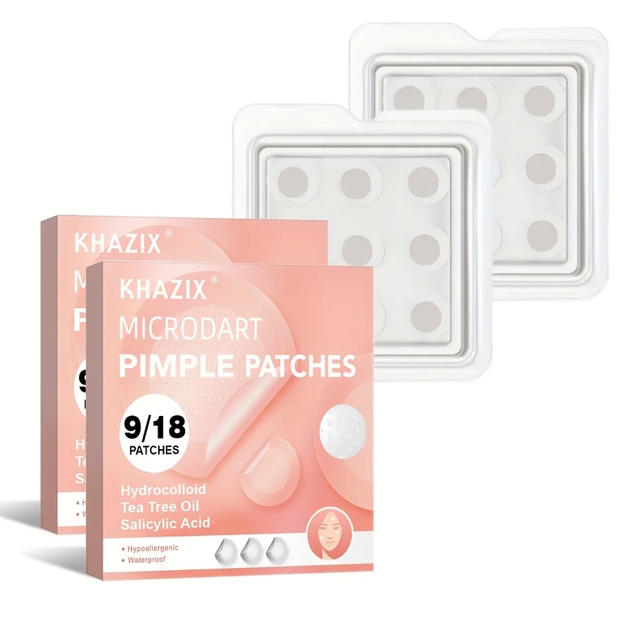 9 pieces water-based acne patches, invisible and comfortable acne patches, with micro needle tips, suitable for early acne