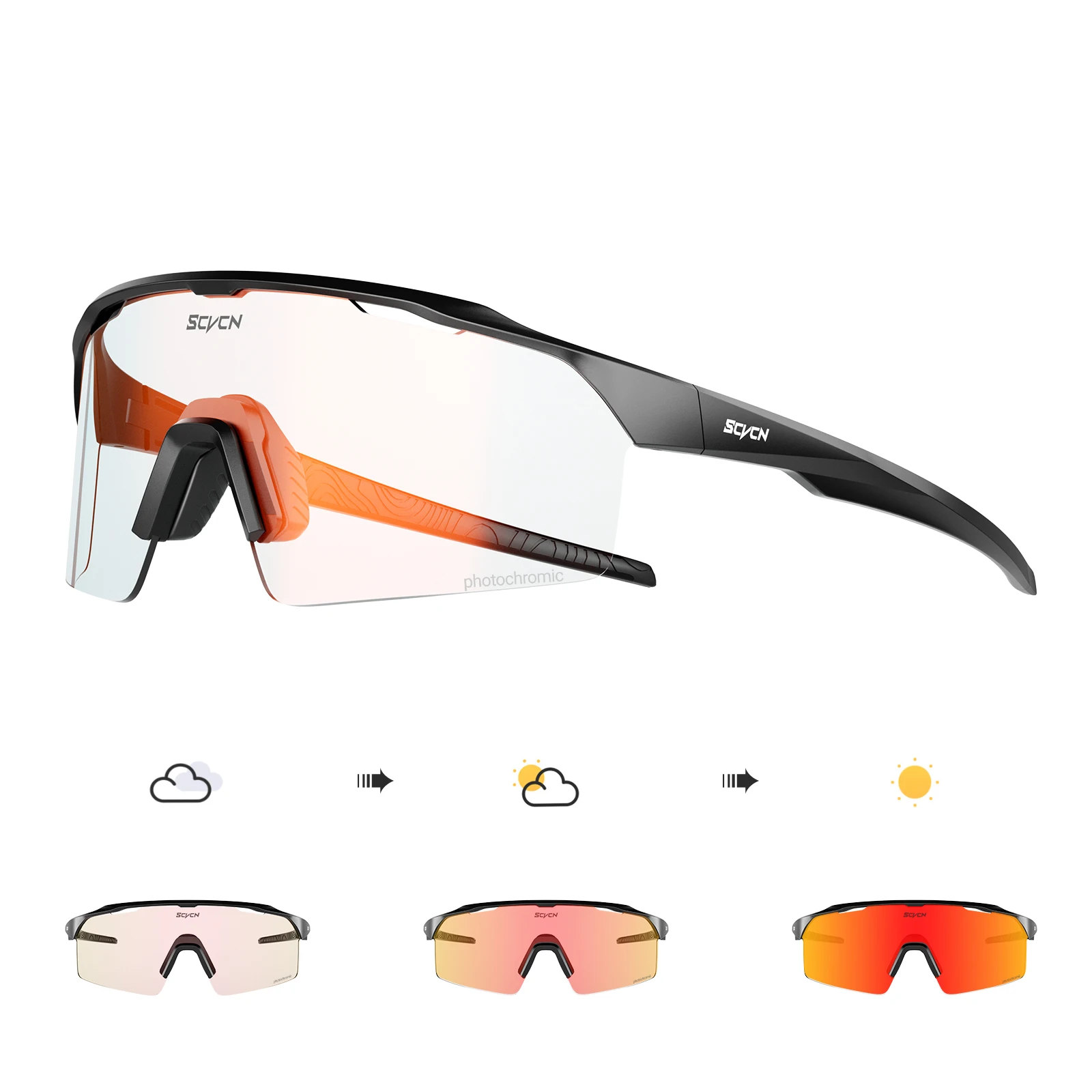 KAPVOE Photochromic Sports Sunglasses 3
