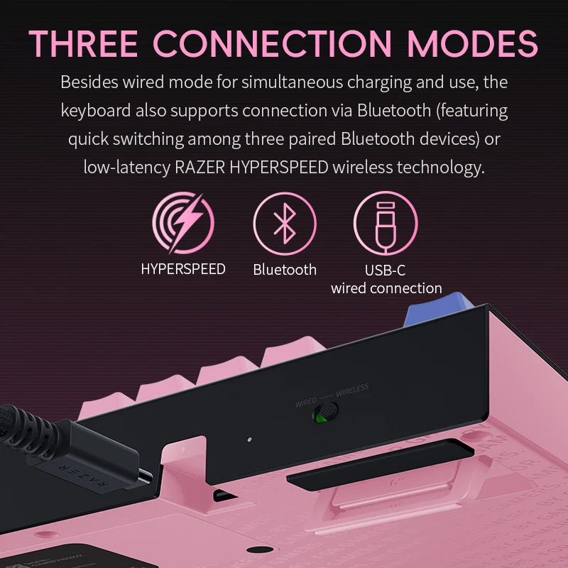Razer × Wuthering Waves Denia Edition Wireless 3‑Mode Hot‑Swappable Mechanical Keyboard