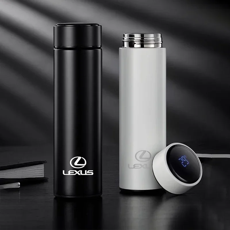 

Car Sticker Lexus Car Badge Stainless Steel Thermal Insulation Cup Intelligent Temperature Display For RX330 IS250 Ct200h IS350