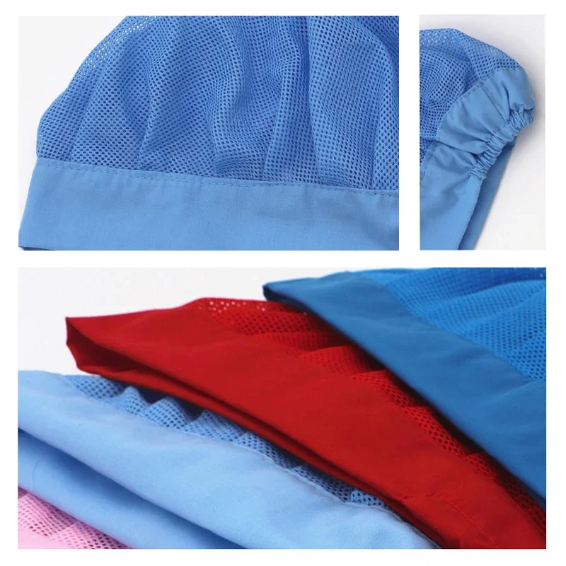 Food Factory Workshop Worker Work Hat Elastic Band Dust Caps Hotel Kitchen Chef's Cap Bakery Waiter Solid Color Breathable Hats