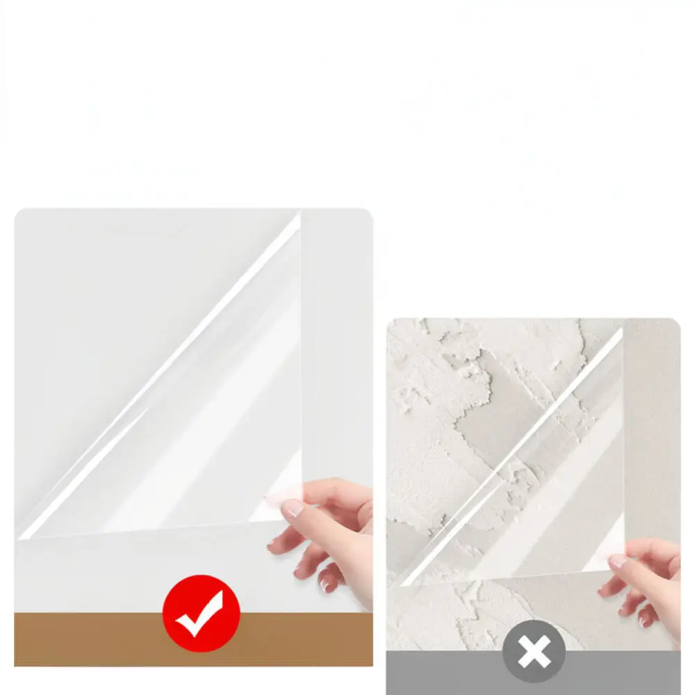 Home Decoration Wall Protector Static Adsorption Film Waterproof Anti Moisture Clear Guard For All Flat Furniture