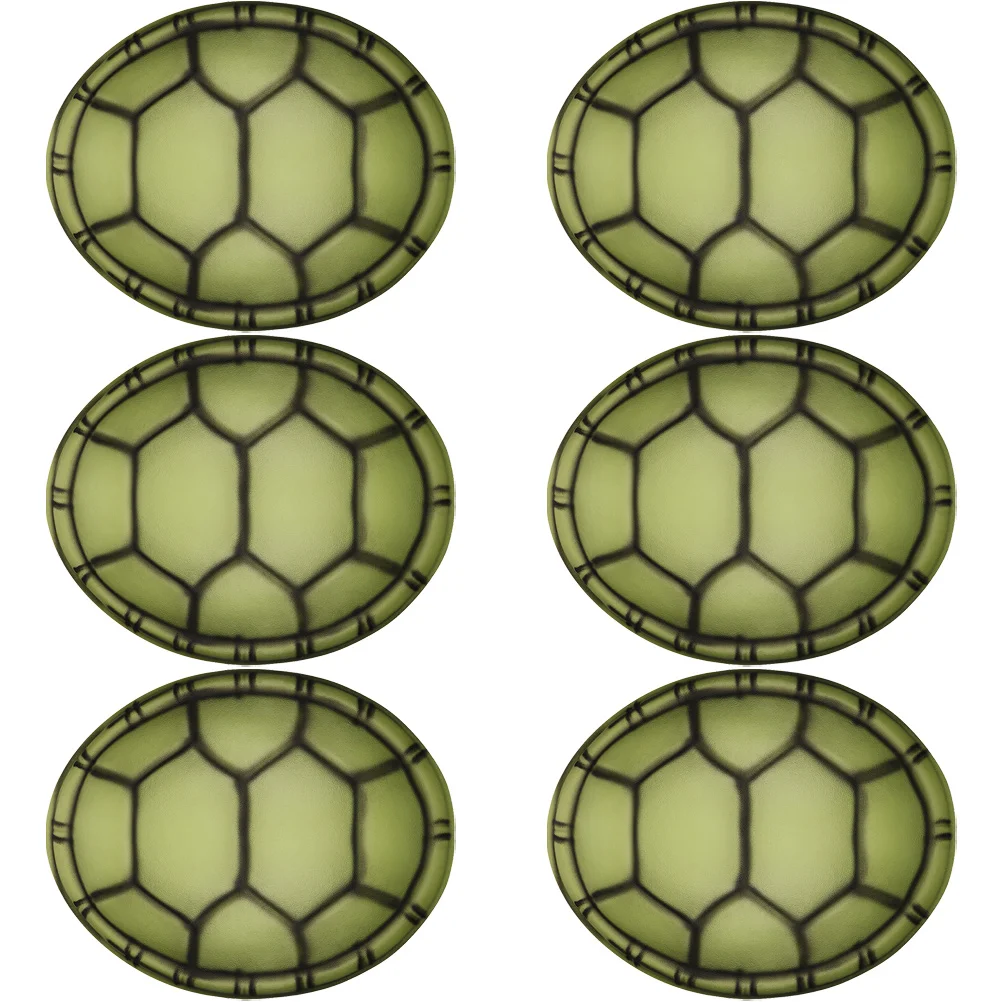 

6 Pcs Turtle Shell Costume EVA Material Adjustable Strap Halloween Parties Cosplay Props Sea Animal Festival Accessories