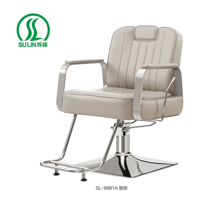 

Hydraulic Recliner Chair PU Leather Salon Barber Chair