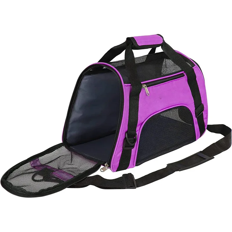 Katzentaschen, tragbare Hunde-Tragetasche, atmungsaktives Netz, für Haustiere, Welpen, Reisetaschen für kleine Hunde, faltbare Katzen, Handtasche, Transporttasche – Detail 8