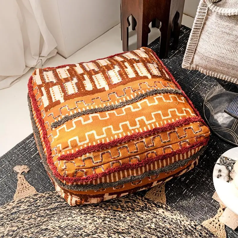 Indian futon, pier handmade bohemian wabi sofa stool, dressing stool