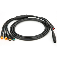 1 for 5 Integrated  Cable with Light Function for Ebike Waterproof Controller 1 for 5 Waterproof Cable Waterproof Cable