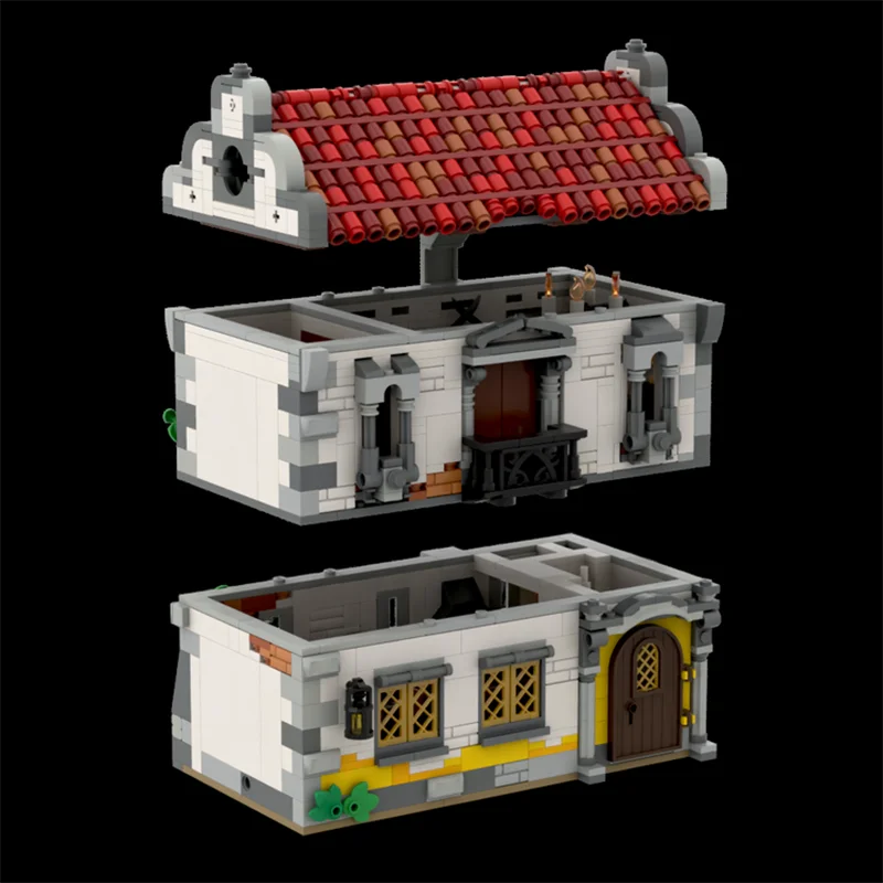 القراصنة القلعة نموذج Moc قوالب بناء القراصنة Barracks نموذج التكنولوجيا وحدات الالعاب العملاقة لتقوم بها بنفسك تجميع هدايا عيد الميلاد #4