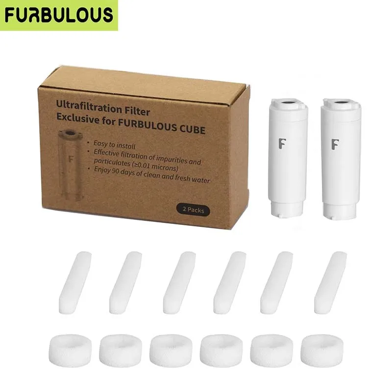 FURBULOUS Cube Ultrafiltration Filter (2 packs)  Cube Sponge Filters (6 sets)