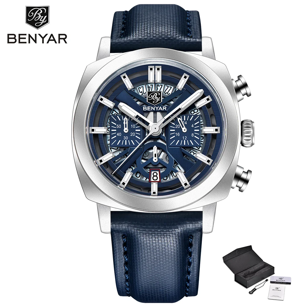 Men's Top Luxury Square Watch with Night Light