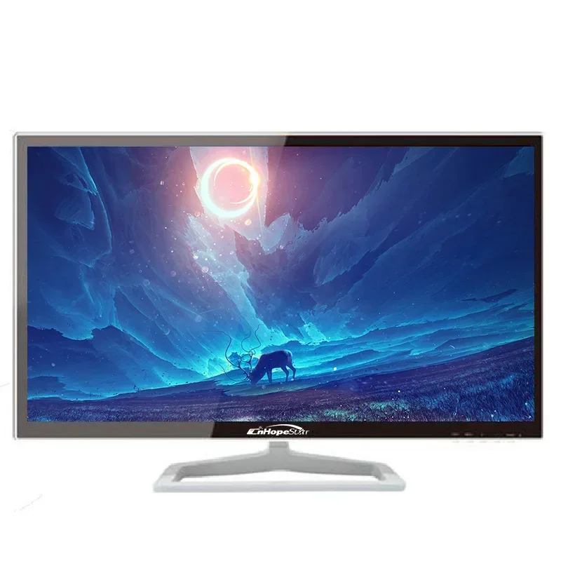 Gaming Monitor, 27-inch LED Monitor White HD LCD with VGA Port