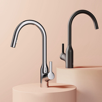 DIIIB Kitchen Faucet 360 Degree Rotation Deck Mounted Hot Cold Taps Dual Function Sparkling Shower Water for Faucet Bathroom