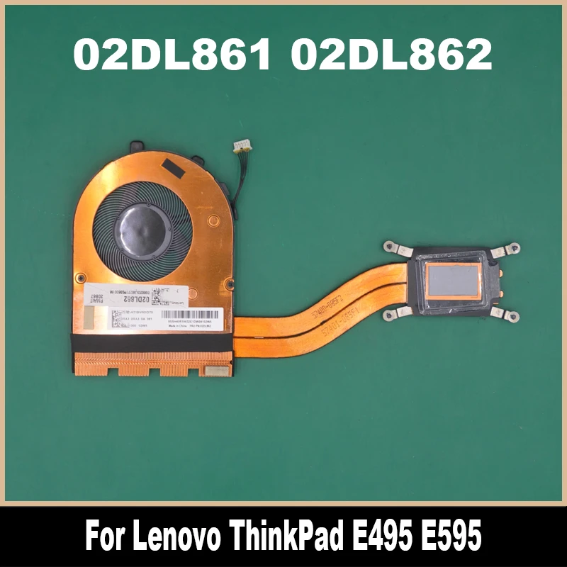 02DL861 02DL862 para Lenovo ThinkPad E495 E595 ventilador con disipador de calor