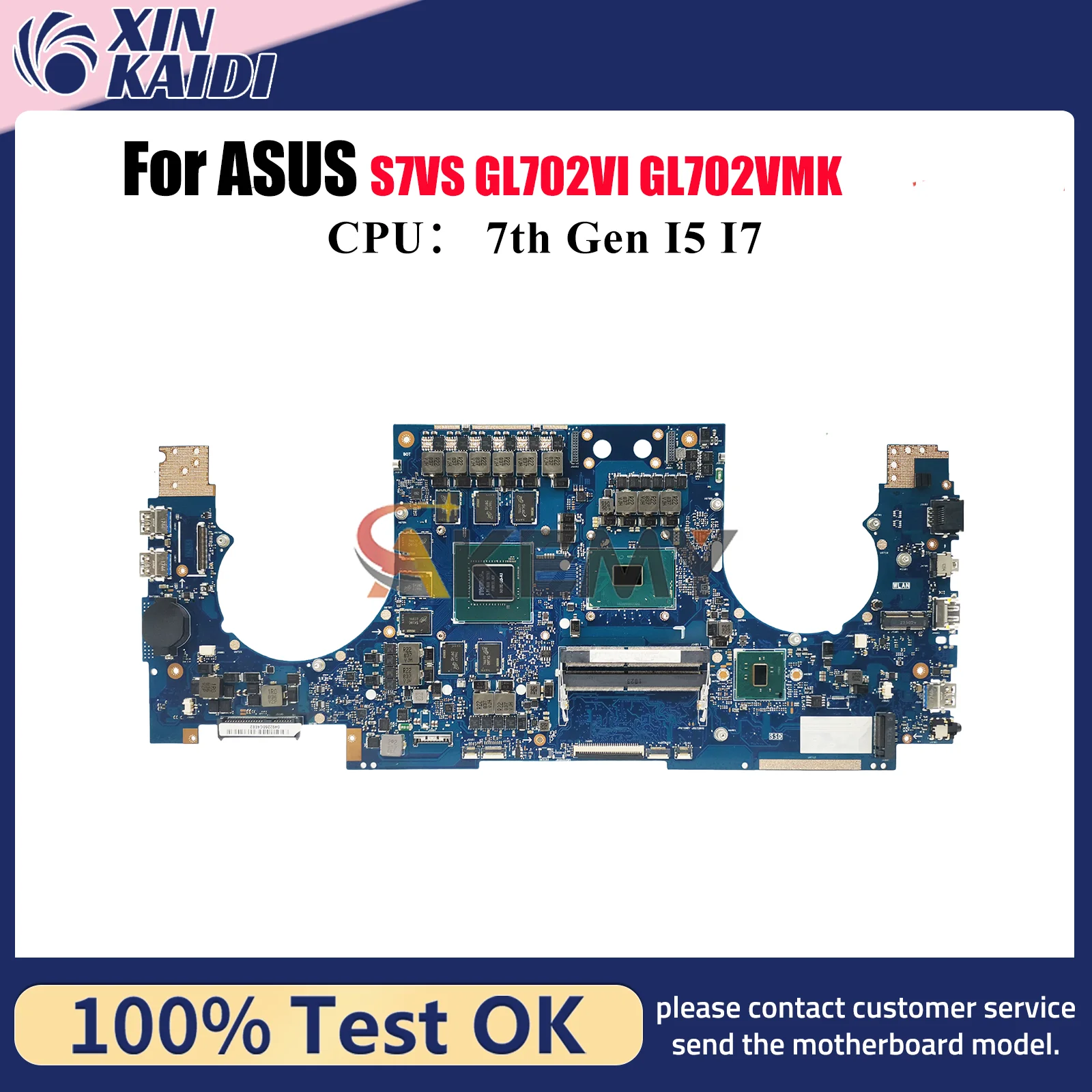 

GL702VI Материнская плата для ноутбука ASUS ROG Strix GL702VMK GL702VI GL702V S7VS GL702VSK Материнская плата с процессором I5 I7 100% тестирование OK stk