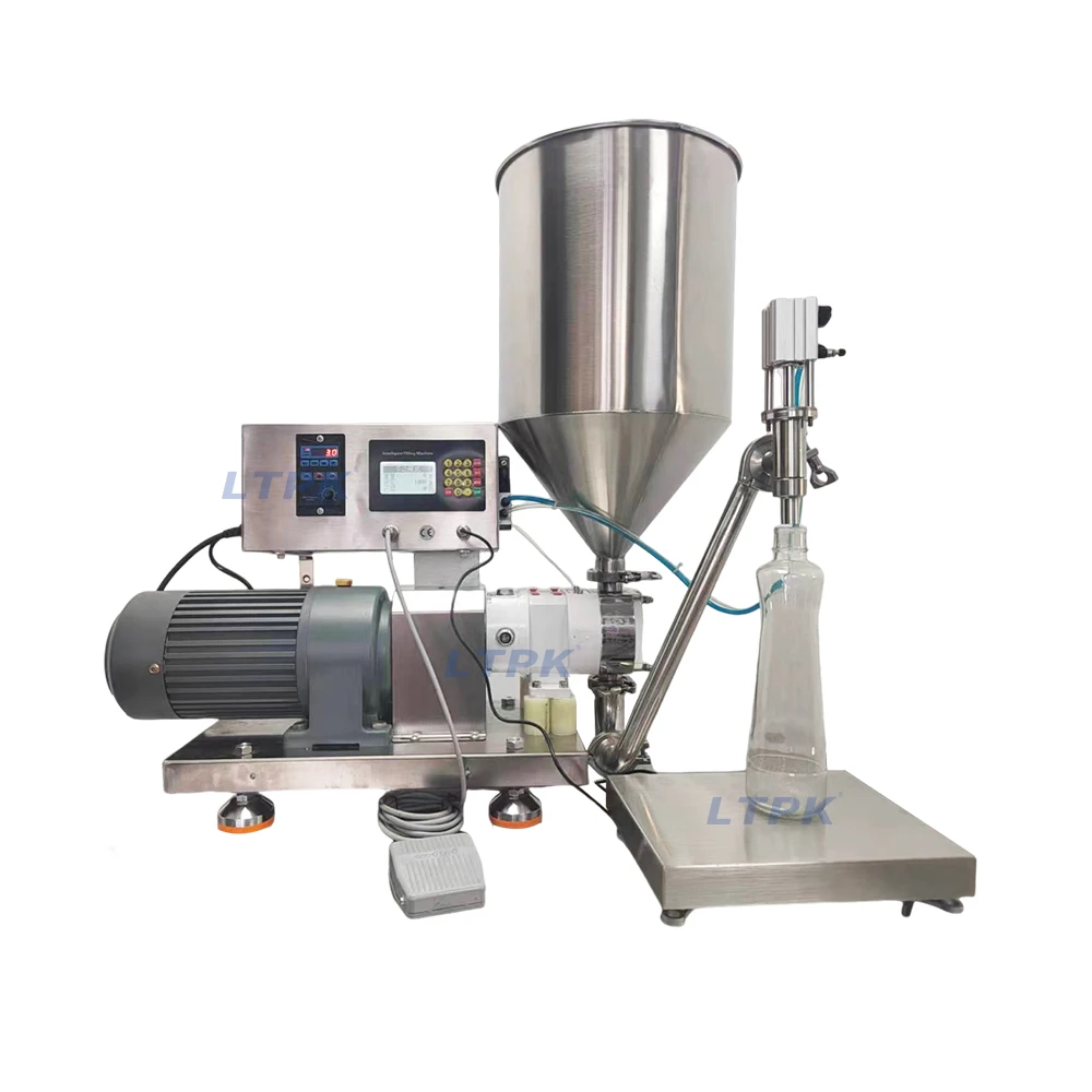 R1-50 Semi-Automatic Liquid Filling Machine 220V/110V - for Honey Chocolate Sauce Ketchup Paste High Viscosity Filler