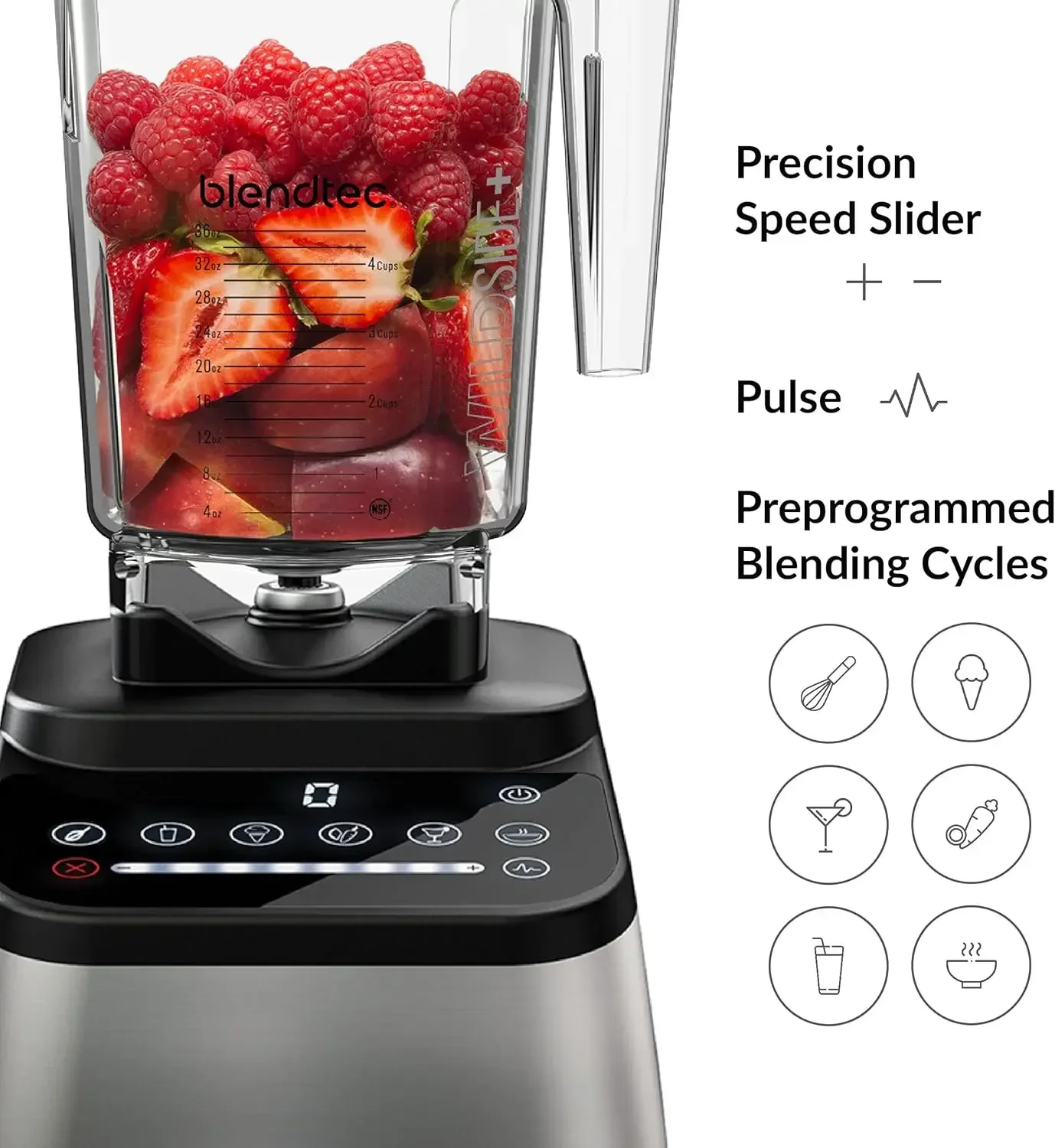 Blendtec DD28PA01A-A1AP1D8 Series Original Designer، 90 أونصة و34 أونصة، وعاء أسود