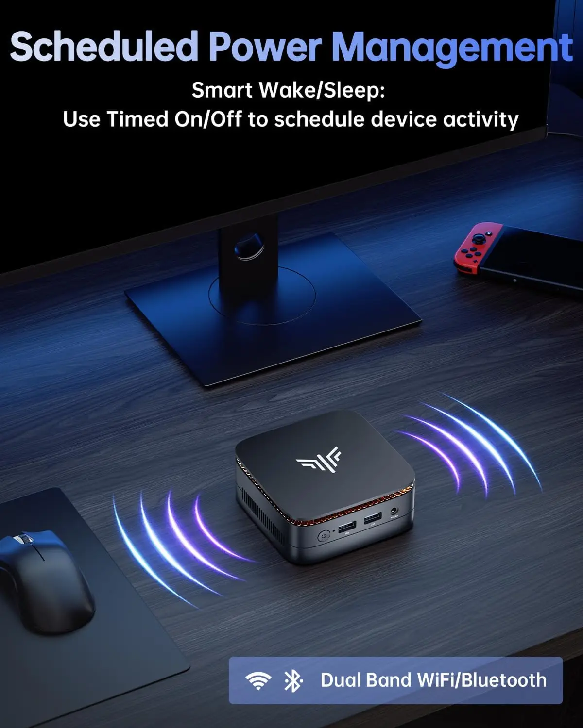 Kammui mini pc intel alder lake n150 16gb ram 1tb m.2 ssd windows11pro wifi6 bt5.2 mini computador de mesa para trabalho em casa negócios