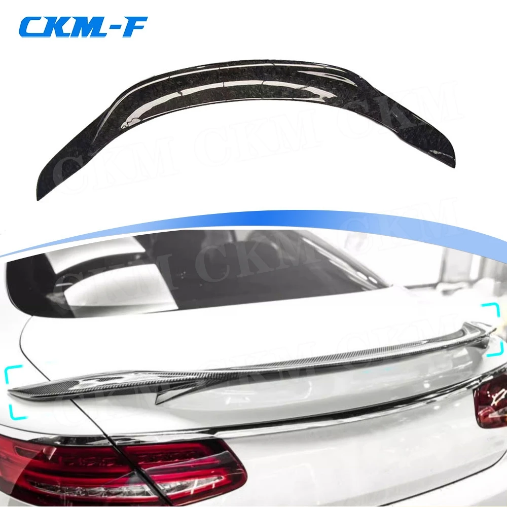 

Forged Carbon Fiber Rear Boot Spoiler Trunk Wing for Benz S Class W217 C217 S63 S65 AMG Coupe 2015-2020 Spoiler Car Accessories