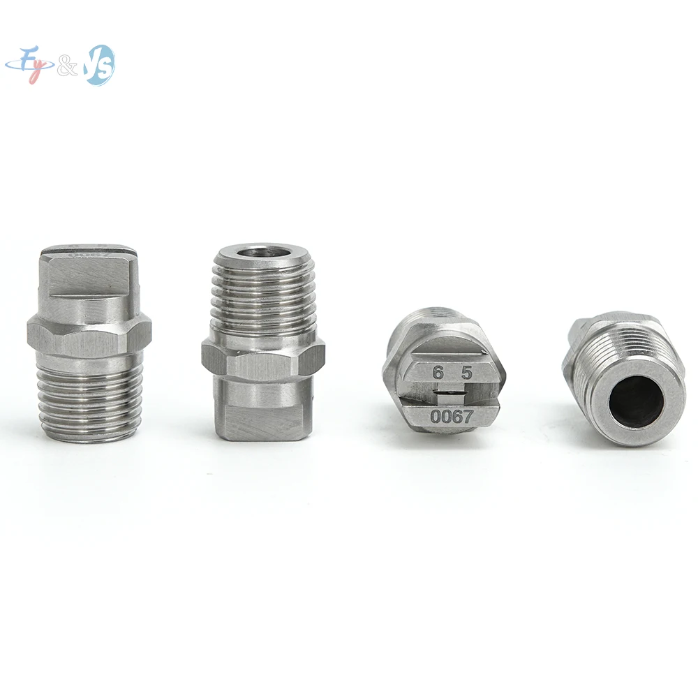 

1/8"1/4" HVV Flat Fan Spray Nozzle, Industrial / Factory Cleaning, Dust Removal Nozzle Washing,Low Flow HVV Nozzle