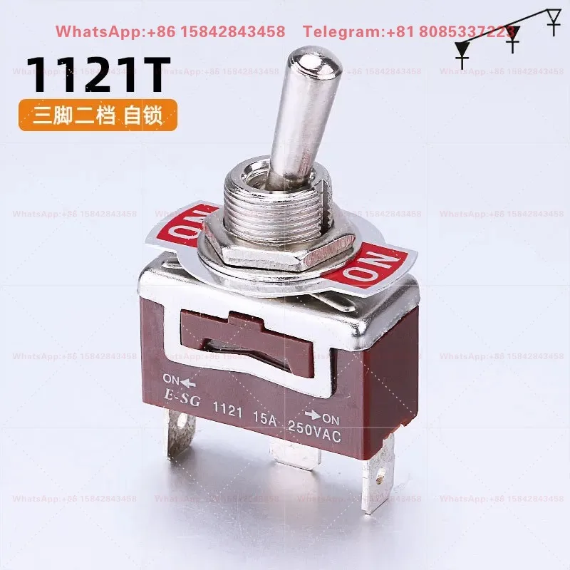10PCS Joystick Toggle Switch 2 Position 1021T 3 Pin Push Button Switch
