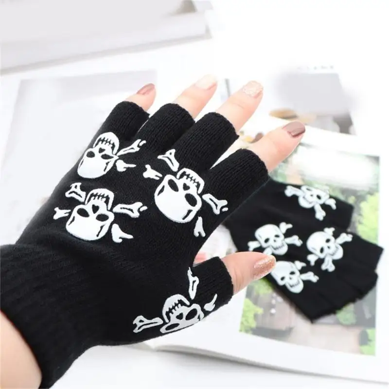 39BD Thermal Gloves Warm Teens Gloves Winter Warmer Half Finger Gloves for Cycling
