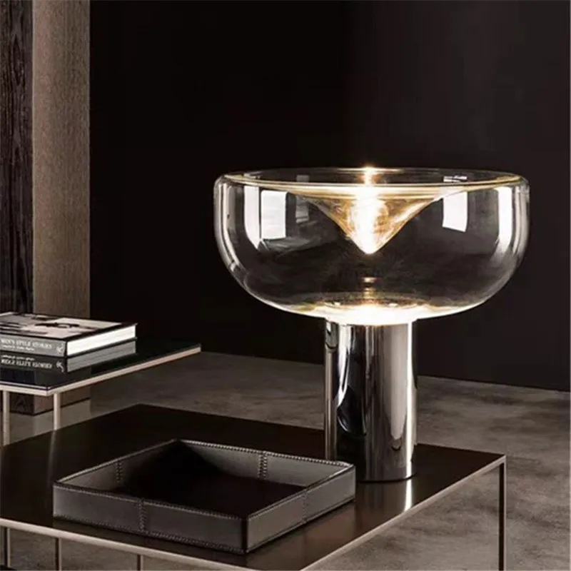 

Art clear glass table lamp creative Luxury Aella Mini Lamp Bedroom office foyer Decorative bedroom nightstand lamp