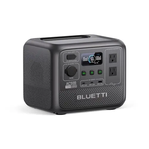 AC50B Portable Power Station 448Wh 700W LFP Battery Solar Generator | Power Lifting 1000W, 45 Min 0-80% Fast Charging