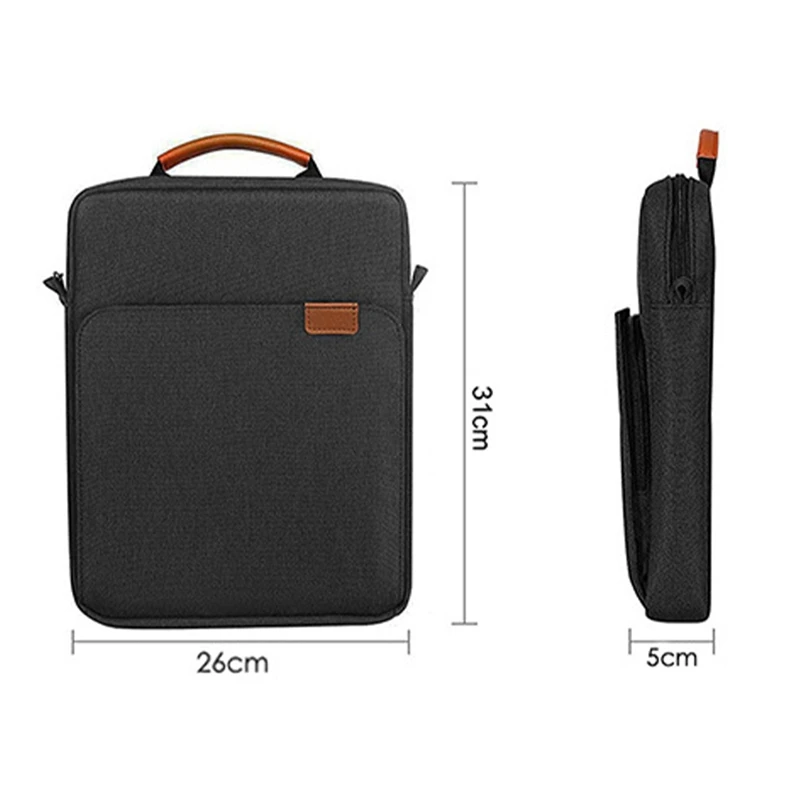 1 PCS Tablet Sleeve Case Black-Gray 9-11 Inch For Ipad Pro 11 Ipad 10Th Air 5 10.9 10.2 Inch 9Th 8Th Generation Tablet Bag Pouch