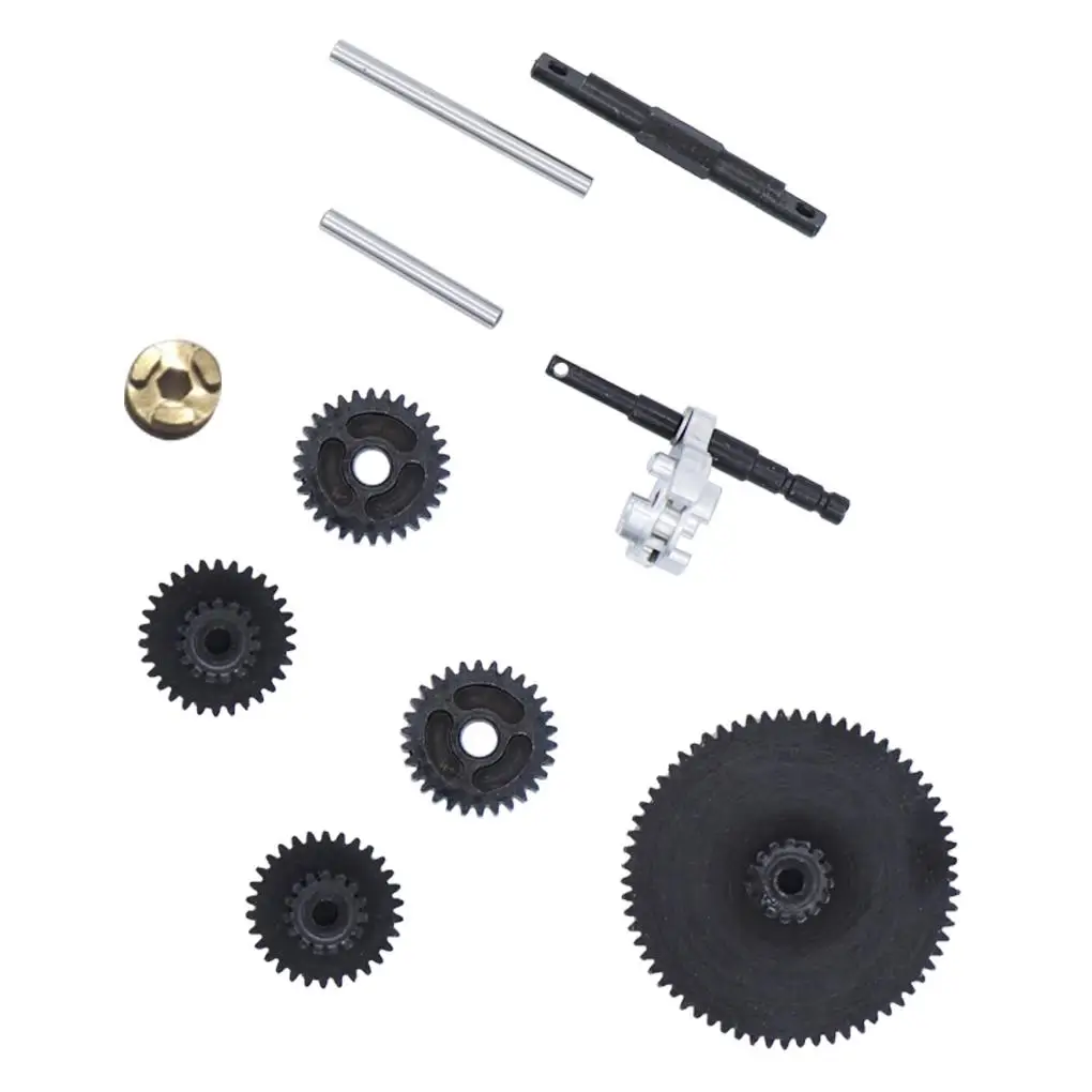 1pcs Aluminum Alloy 1/24 Gear For FMS FCX18 FCX24 RC Car Part RC Car Accessories Replacement Parts RC Upgrade Part Black