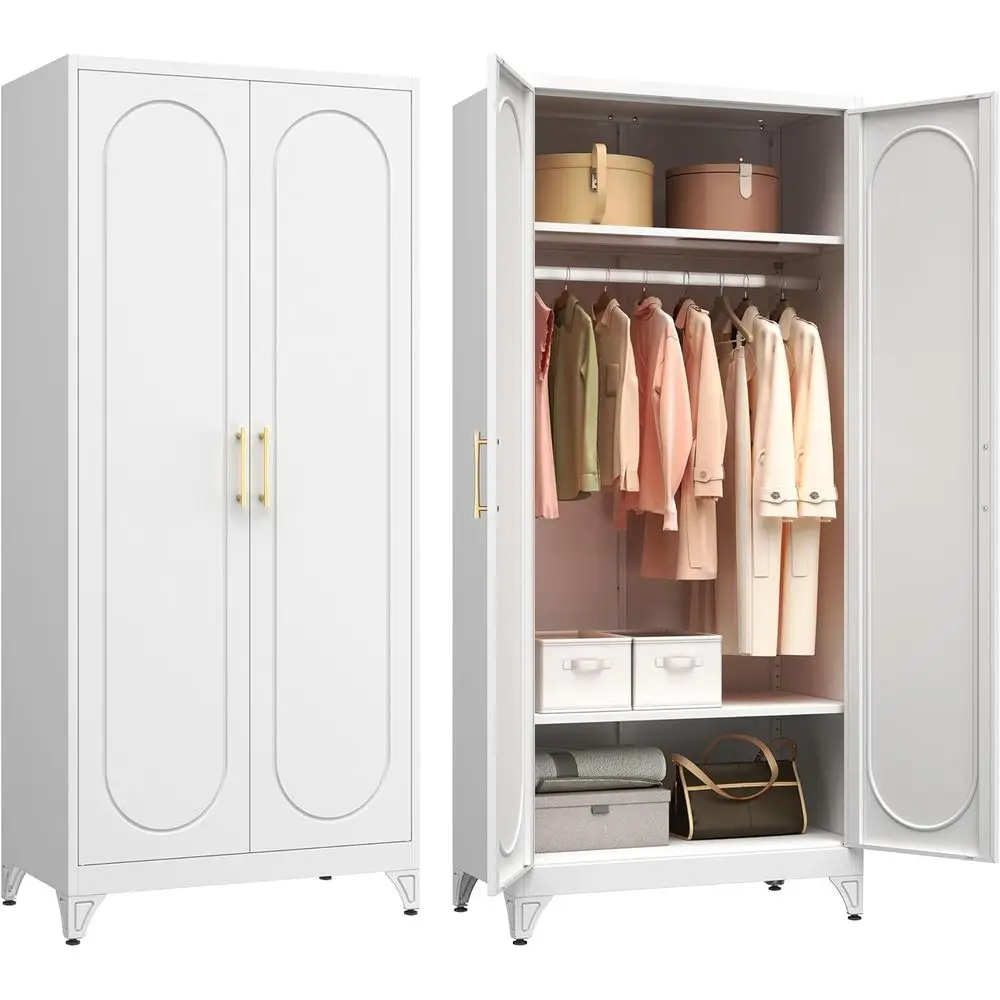 Metal Wardrobe Cabinet or Hanging Clothes, 71