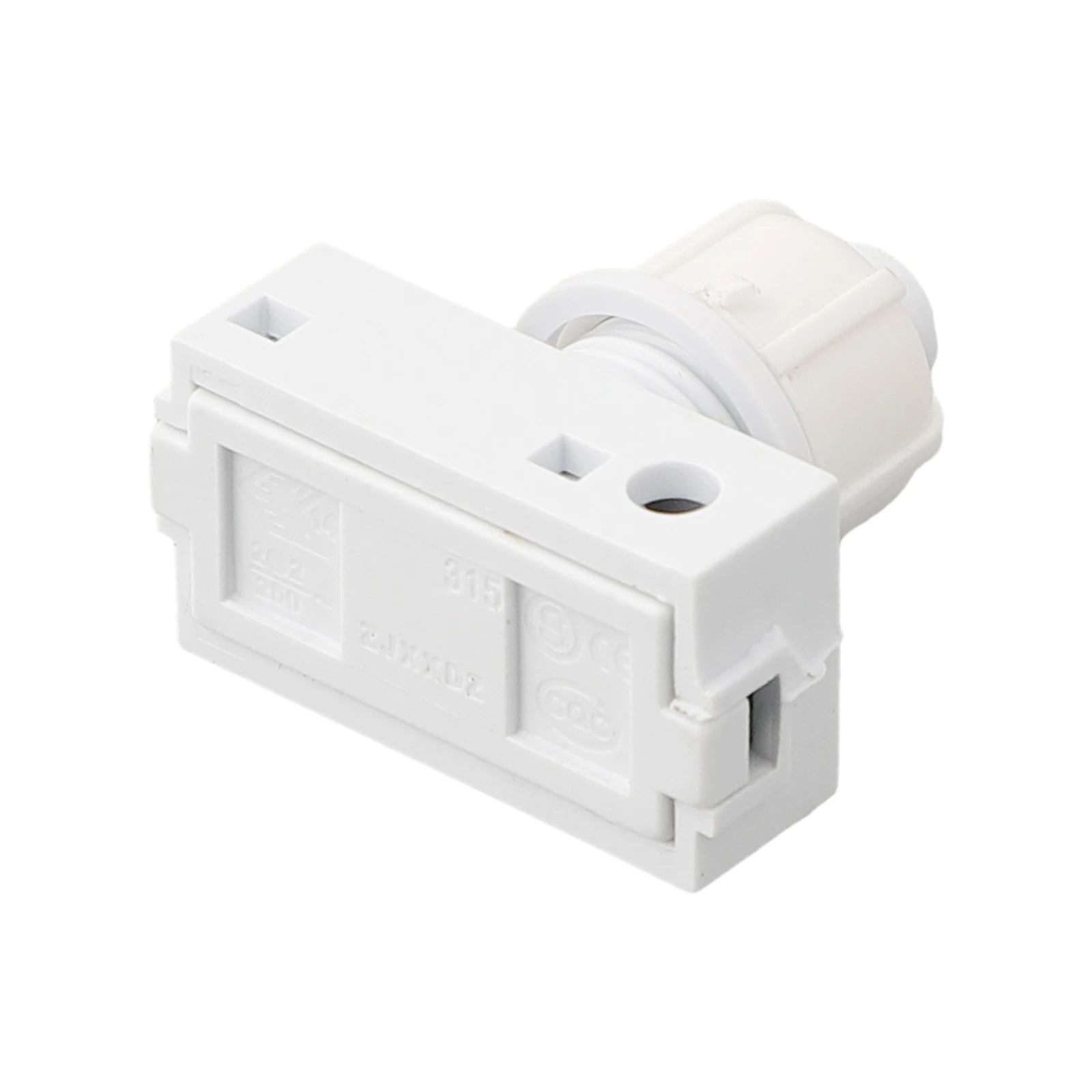 Switches Pressure Switch Switches Accessories With White 23 X 12.9 X 24.75 Mm For Lamps Or Black Plug Connection