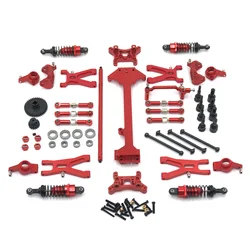 Aggiornamento del metallo Altalena Braccio Tazza di Sterzo Linkage Ammortizzatore Kit WLtoys 1/18 A959 A949 A969 A979 K929 Parti di Automobili del RC