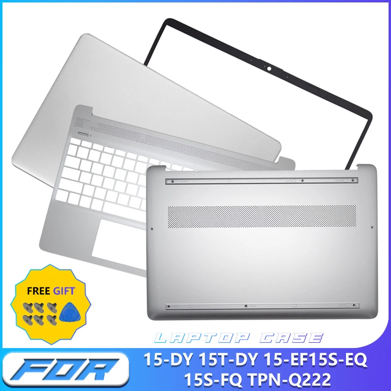 Laptop Replacement Cover For Pavilion 15-DY 15T-DY 15-EF 15S-EQ 15S-FQ TPN-Q222 LCD Back Cover Bezel Hinges Palmrest Bottom Case