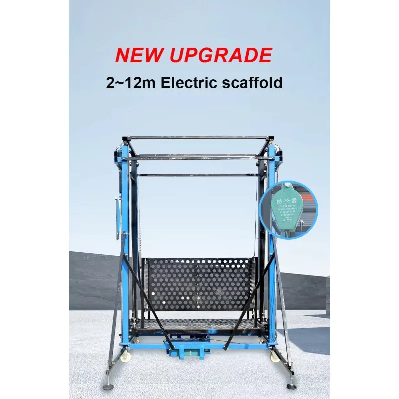 Opvouwbare heftafel met laag profiel, 500 kg laadvermogen, compact ontwerp, werkplaats, magazijnapparatuur met veiligheidsrail