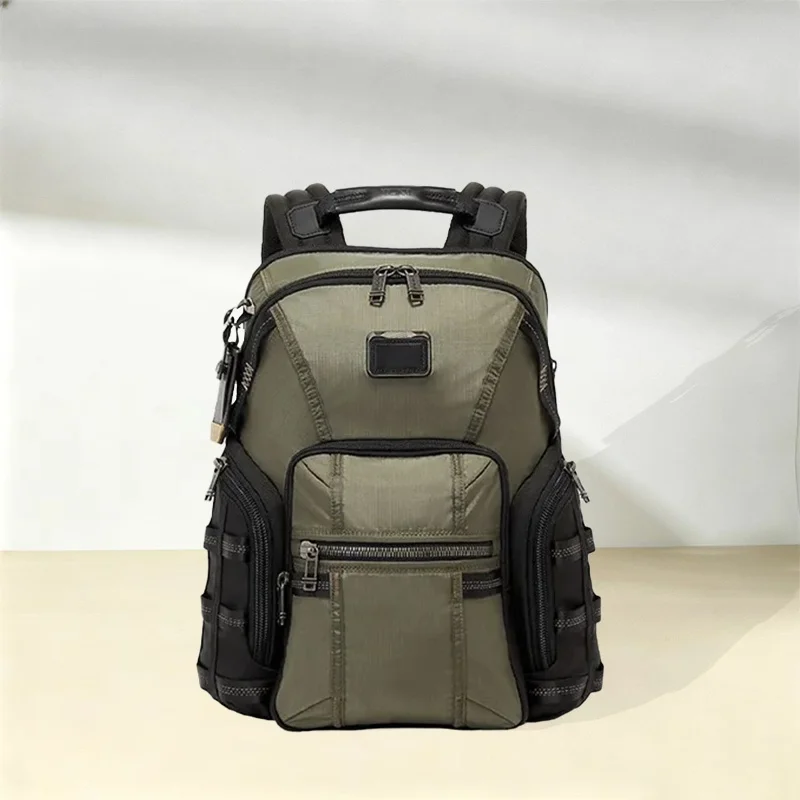 Ballistic Nylon Men's Backpack Computer Bag Travel Bag Business Commuter Student Bag Dual Shoulder Bag for Youth Daily Use