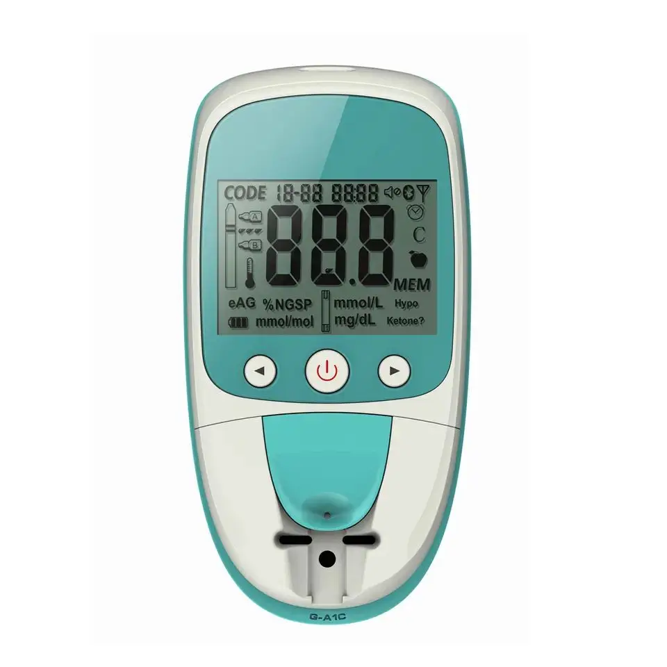 Glicose e HbA1c Medidor, Glucometer Analysis System, GCA-M31