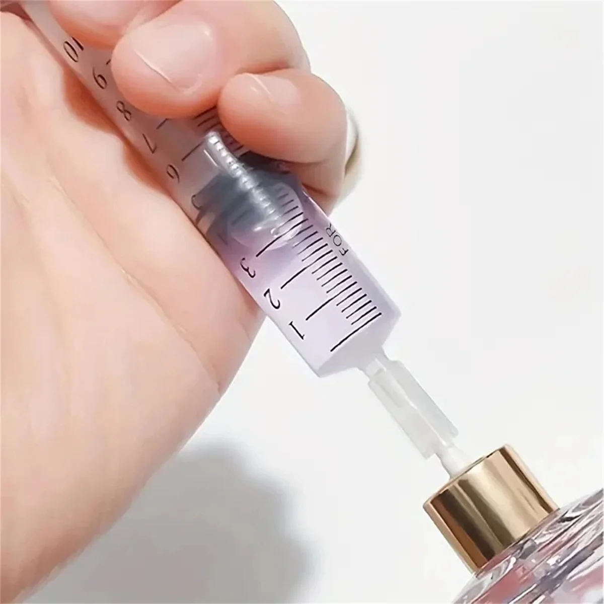 20pcs New Plastic Perfume Syringe for Quantitative Distribution of Refillable Sample Bottles, Cosmetic Pump Syringe Tool