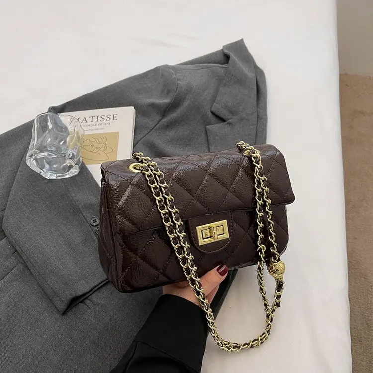 

High-end Crossbody Handbag Leather Ladies Handbags Classic Designer Paris Casual Simple Vintage Bag